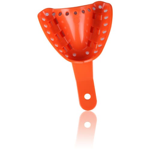 Excellent-Lock Disposable Ortho Impression Trays, Pedo Medium Upper, Orange, 50/Pk, ITT-4U-50 thumbnail 4