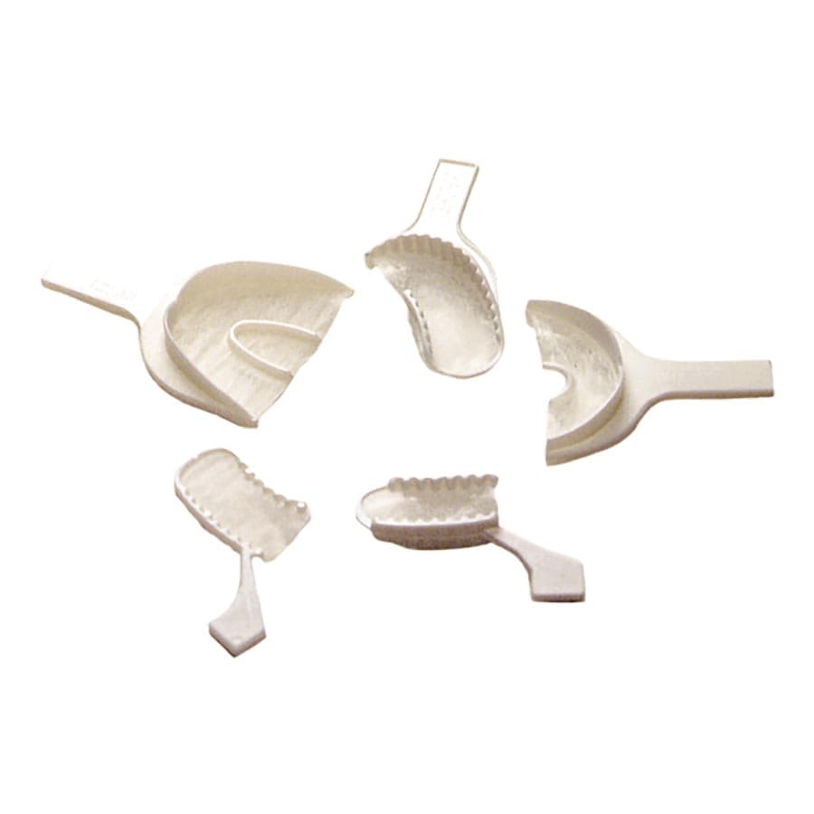First Bite Disposable Double-Arch Posterior Impression Trays, Rigid Polystyrene with Gauze Webbing, 50/Box, 661201 thumbnail 5