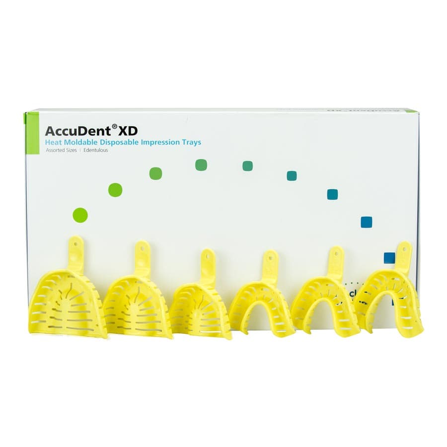 AccuDent XD Edentulous Impression Trays, Assorted Upper & Lower, Disposable, 24/Box, 673717 thumbnail 4