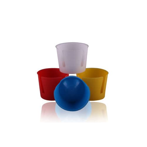 Plasdent Dapdish Disposable Dental Dappen Dishes, Assorted Colors (White, Blue, Yellow, Red), 1000/Box, 901DD(B)-A thumbnail 2