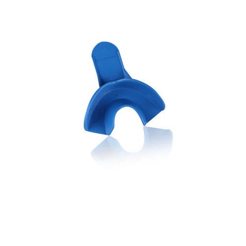 Tray-Aways #9 Solid Lower Anterior Disposable Impression Trays, Blue, 12/Pack, 0921892 thumbnail 4