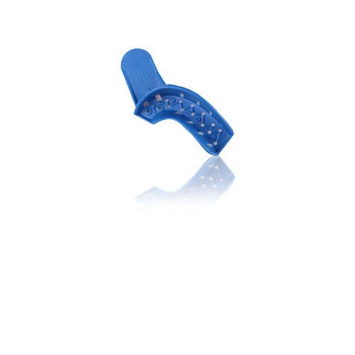Tray Aways® Disposable Perforated Impression Trays, #7S, Upper Right/Lower Left Quadrant, Blue, 12/Pack, 0921894 thumbnail 4
