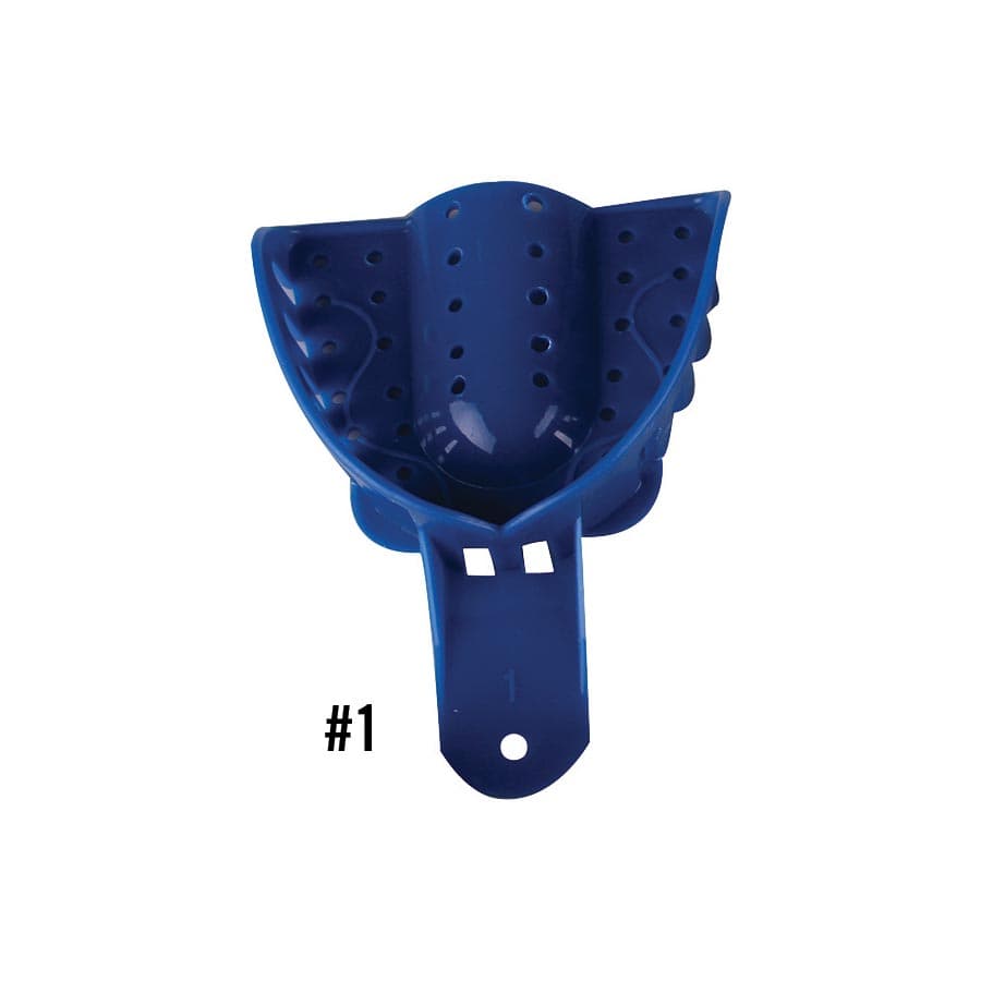 Plasdent Excellent Disposable Impression Trays, #1 Large Upper, Perforated, Teal, 12/Pk, IT-LU thumbnail 6