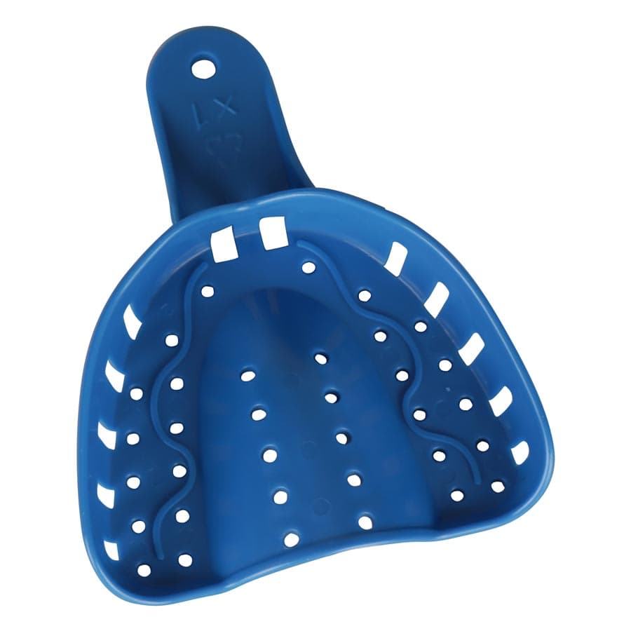Plasdent Excellent Disposable Impression Trays, #X1 X-Large Upper, Royal Blue, 12/Bag, IT-XLU thumbnail 4