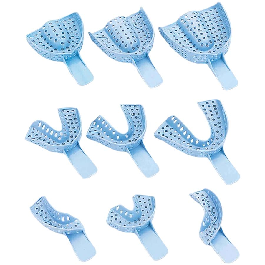 Excellent II Disposable Impression Trays, #5, Small, Upper Arch, Perforated, Baby Blue, 12/Pk, IT2-SU thumbnail 9