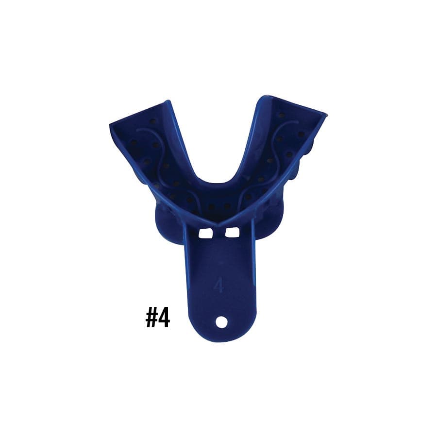 Plasdent Excellent Disposable Impression Trays, #4 Medium Lower, Perforated, Royal Blue, 12/Pk, IT-ML thumbnail 10