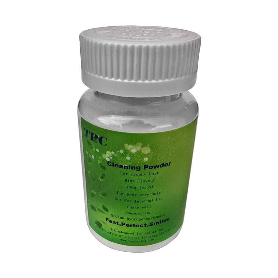 TPC Jet Polish Prophy Powder, 130g, Refreshing Lemon Scent - Air Polishing System, Jet Polishing Prophy Powder, 130 gram. refreshing lemon - Image 1