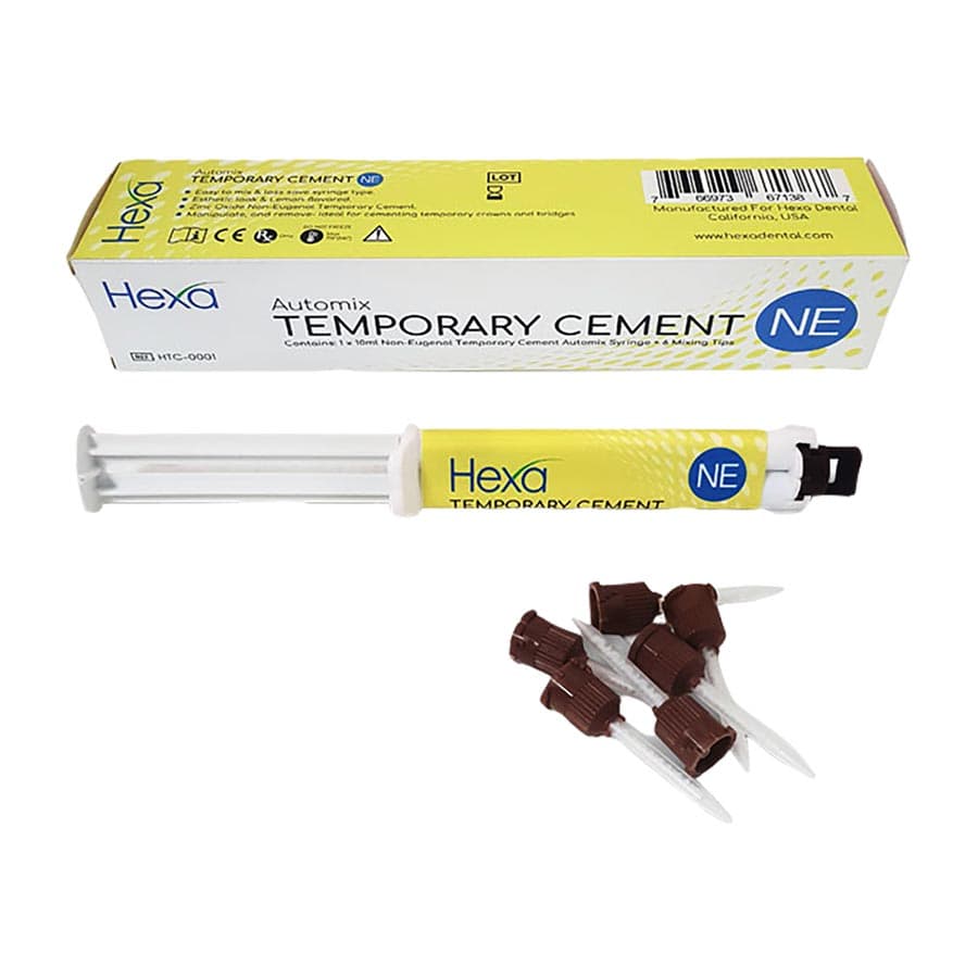 Hexa Non-Eugenol Temporary Cement, Automix Syringe, 10 mL with 6 Mixing Tips, HTC-0001 thumbnail 2