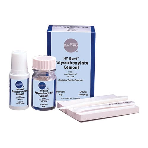 Shofu HY-Bond Polycarboxylate Cement, Powder, 60 g Bottle, 1/Pk, #1161 thumbnail 5