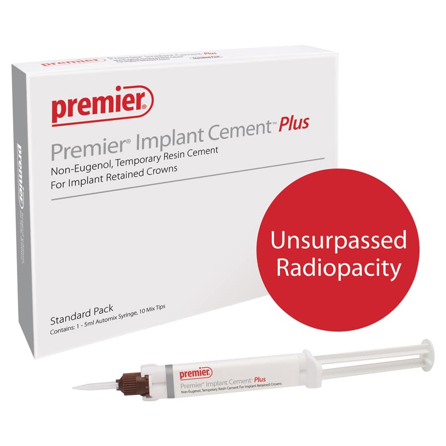 Premier Implant Cement Plus, White, Standard Pack, 5 ml Automix Syringe with 10 Tips, #3001551 thumbnail 11