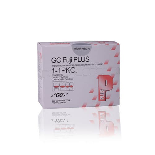 GC Fuji PLUS Resin-Reinforced Glass Ionomer Luting Cement, Powder/Liquid 1:1:1 Kit with Conditioner, 15g Powder, 7ml Liquid, 6.5ml Conditioner, #431011 thumbnail 18