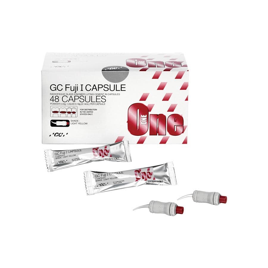 GC Fuji I Glass Ionomer Luting Cement Capsules, Light Yellow, 48/Box, 425095 thumbnail 14