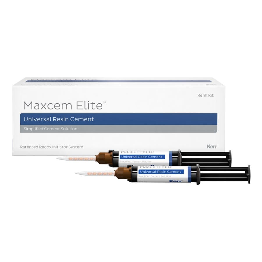 Maxcem Elite Self-Etch/Self-Adhesive Resin Cement, Individual Shade Refill, Yellow, 2 x 5 g Dual Syringes, 33875 thumbnail 15