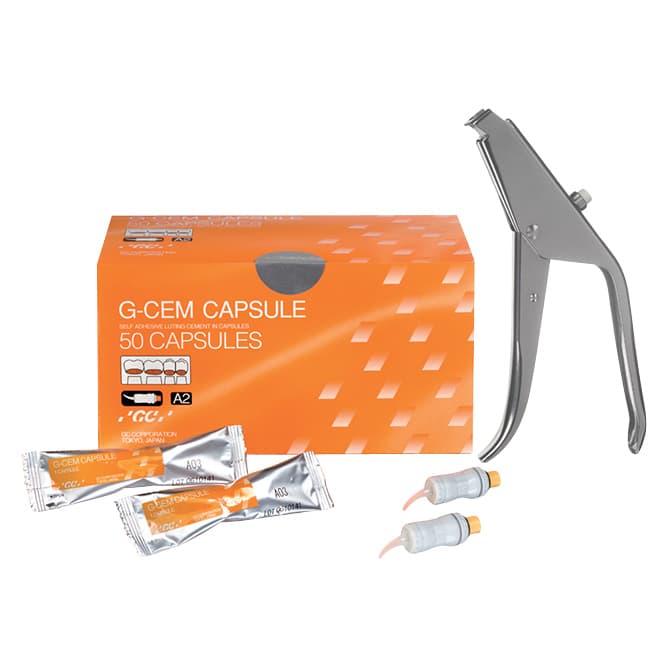 G-CEM Self-Adhesive Resin Cement Capsule Starter Kit with Applier, Assorted Shades, 50 Capsules, 439003 thumbnail 6