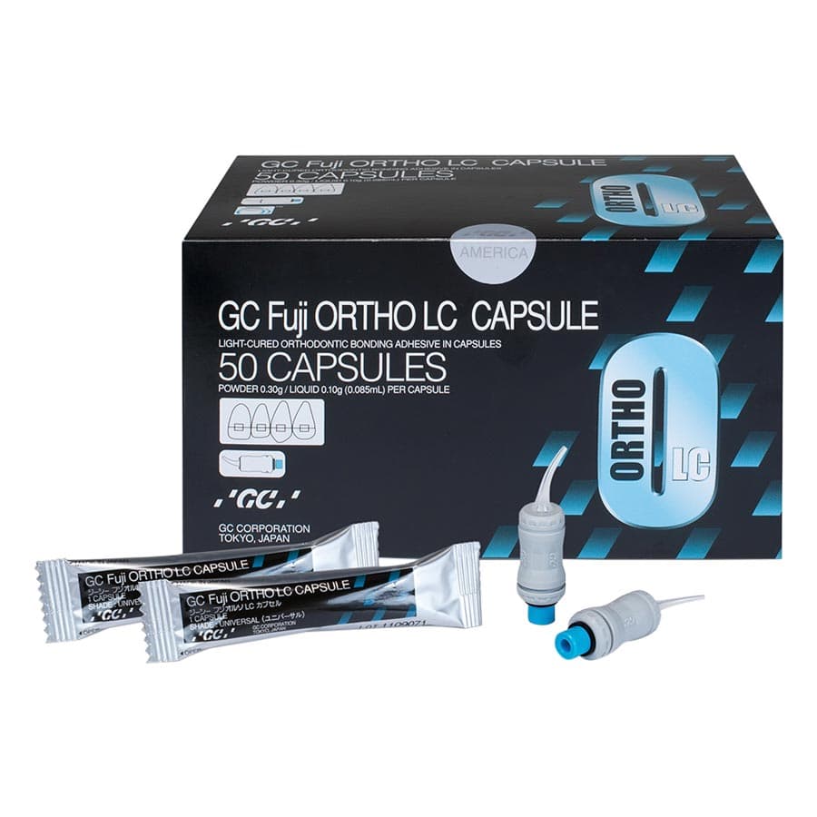 GC Fuji Ortho LC Light-Cure Resin Reinforced Glass Ionomer Orthodontic Cement, Capsule Refill, 50/Pk, 439450 thumbnail 9