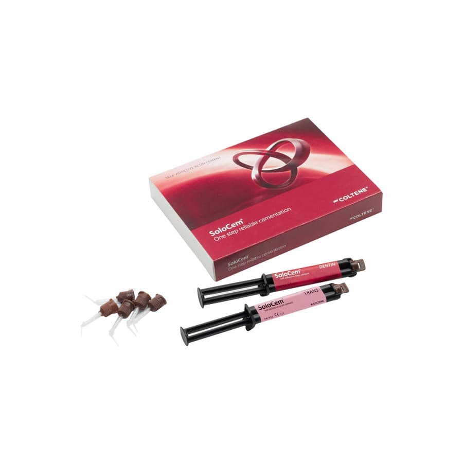 SoloCem Self-Adhesive Resin Cement Intro Kit, Dentin & Translucent, 2 x 5ml Syringes, 20 Mixing Tips, 60013986 thumbnail 4