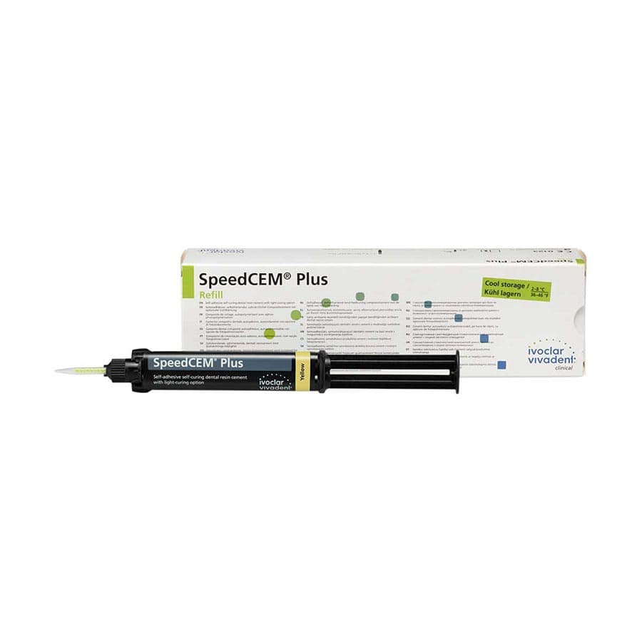 SpeedCEM Plus Self-Adhesive Resin Cement Refill, Yellow, 9g Syringe, 681710WW thumbnail 4