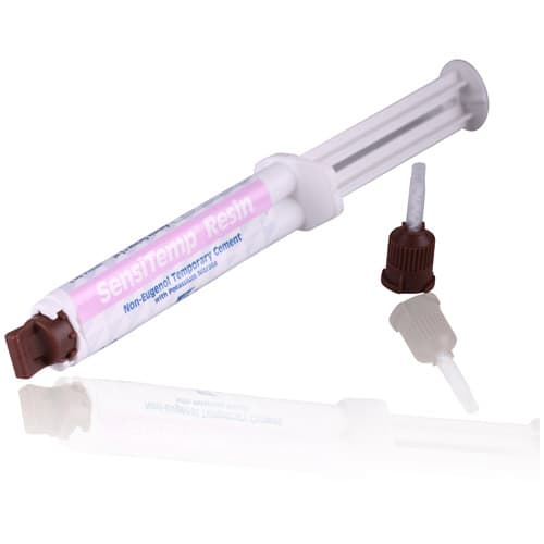 SensiTemp Resin Temporary Cement, Non-Eugenol, 2-Stage Setting, 5mL Automix Syringe with 10 Mixing Tips, #70010 thumbnail 3