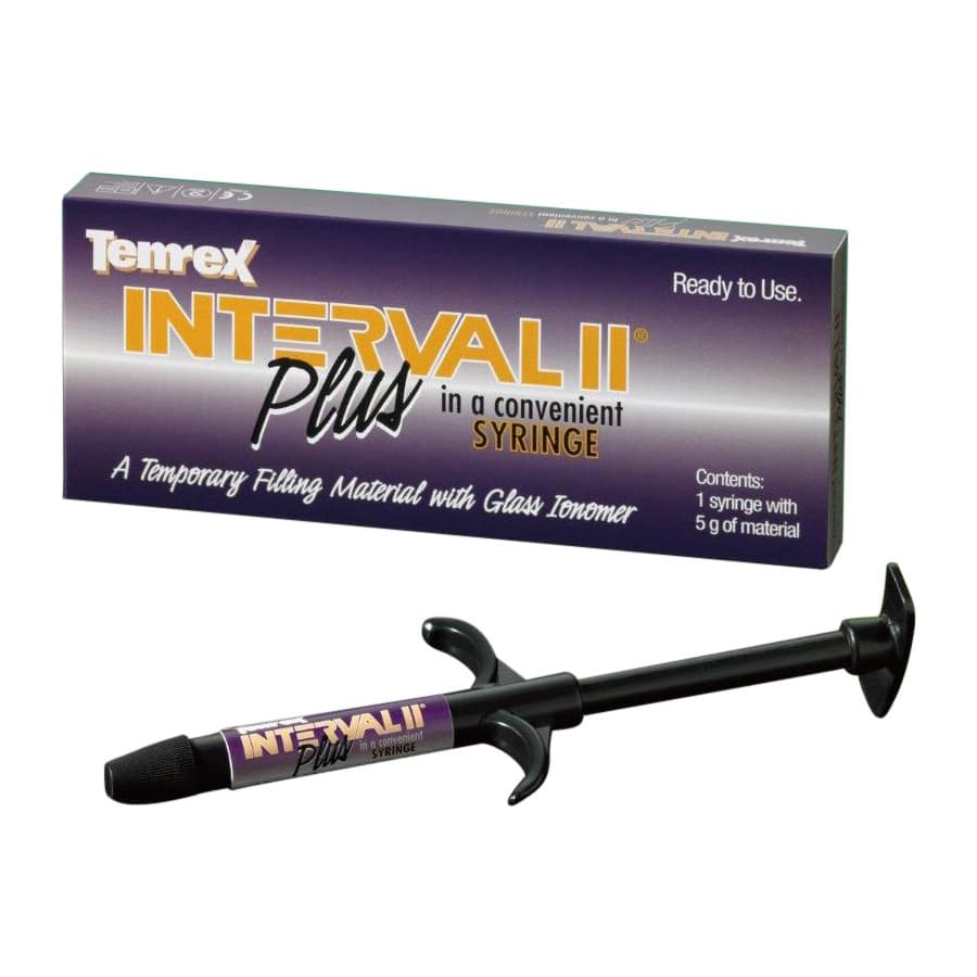 Temrex Interval II Plus Temporary Filling Material Syringe, 5g, Refill, 7560 thumbnail 8