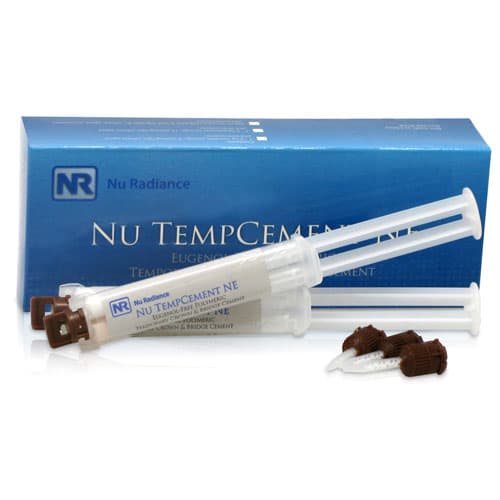 Nu Tempcement NE Temporary Cement, 2 Syringe Kit, 5.5g Syringes - Nu Tempcement NE Temporary Cement, 2 Syringe Kit - Nu Tempcement NE Temporary Cement, 2 Syringe Kit - Image 1