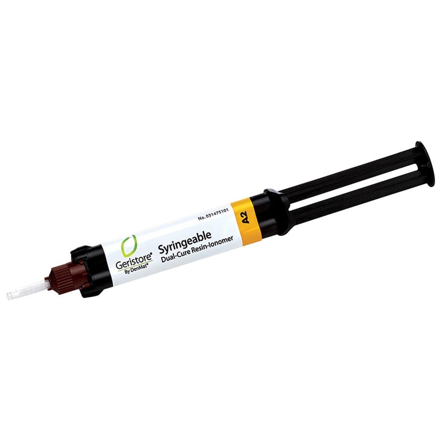 Geristore Syringeable Value Kit, Shade A2, Dual-Cure Self-Adhering Resin-Modified Glass Ionomer, 3 x 10 g Syringes, 031458550 thumbnail 10