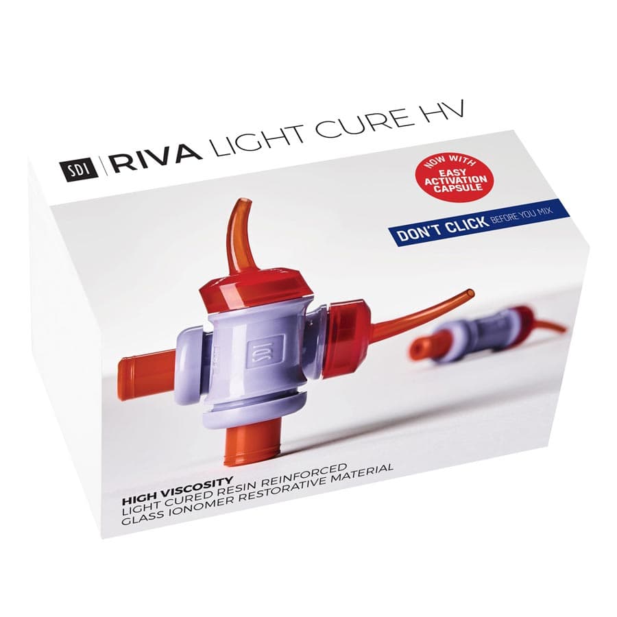 SDI Riva Light Cure HV Glass Ionomer Restorative Capsules, Shade A1, High Viscosity, 50/Box, 8730001 thumbnail 9