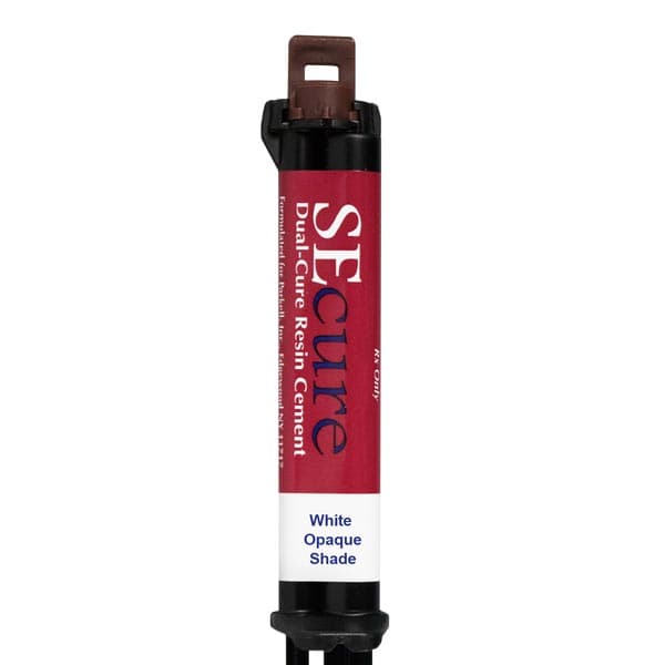 Parkell SEcure Dual-Cure Resin Cement, White Opaque, 9g Syringe with 10 Mixing Tips, S273 thumbnail 5