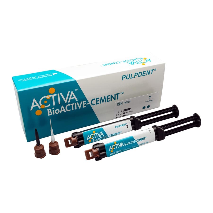 ACTIVA BioActive Cement, Value Pack, Translucent Shade, 2 x 5 mL/7 g Syringes, 40 Automix Tips, VC2T thumbnail 15
