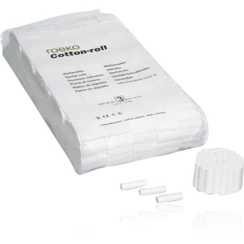 Roeko Luna Cotton Rolls #2, 1.5" x 3/8", Non-Sterile, 1000/Bag, 104002 thumbnail 7