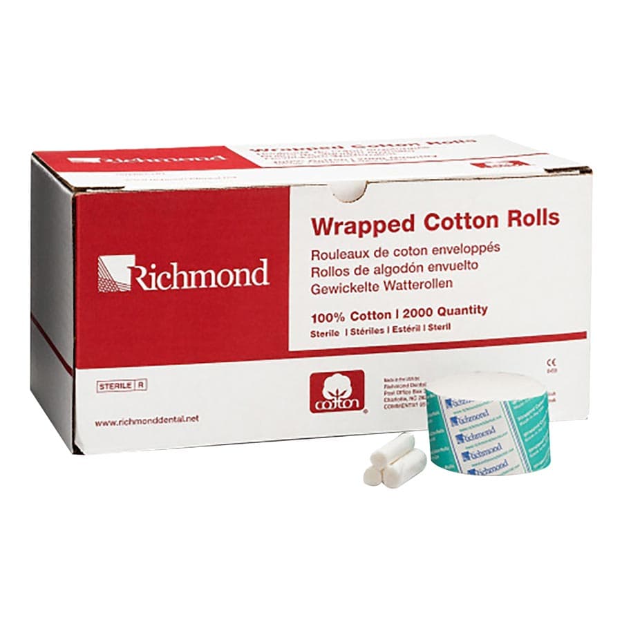 Richmond Wrapped Cotton Rolls, Medium #2, 1-1/2" x 3/8", Sterile, 2000/Bx, 200406 thumbnail 3