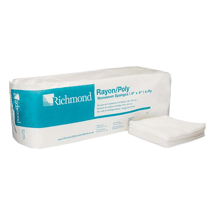 Richmond Rayon/Poly Non-Woven Sponges, 4" x 4", 4-Ply, Non-Sterile, 2000/Case, 300636 thumbnail 8