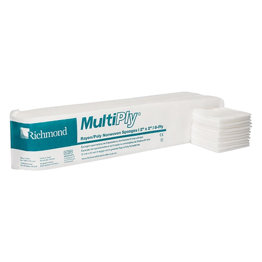 Richmond MultiPly Rayon/Poly Nonwoven Sponges, 2" x 2", 8-Ply, Non-Sterile, 3000/Case, 300637 thumbnail 6