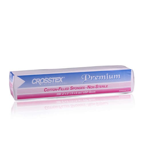 Crosstex Advantage Plus Cotton Filled Exodontia Gauze Sponges, 2" x 2", Non-Sterile, 4-Ply, 5000/Case, ENACC thumbnail 5