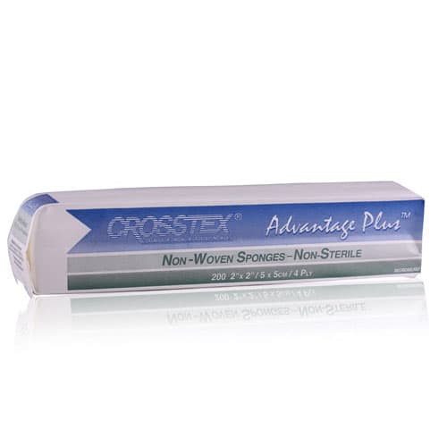 Crosstex Advantage Plus Non-Woven Sponges, 2" x 2", 4-Ply, Non-Sterile, 5000/Case, ENCNWL thumbnail 7