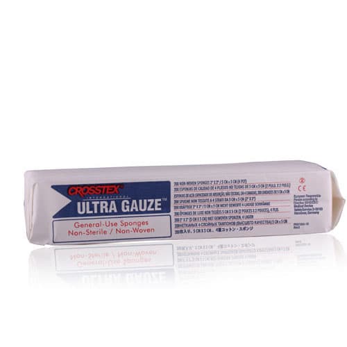 Crosstex Ultra Gauze Non-Woven Sponges, 4-Ply, Non-Sterile, 4" x 4", 2000/Case, ENC4NWU thumbnail 6