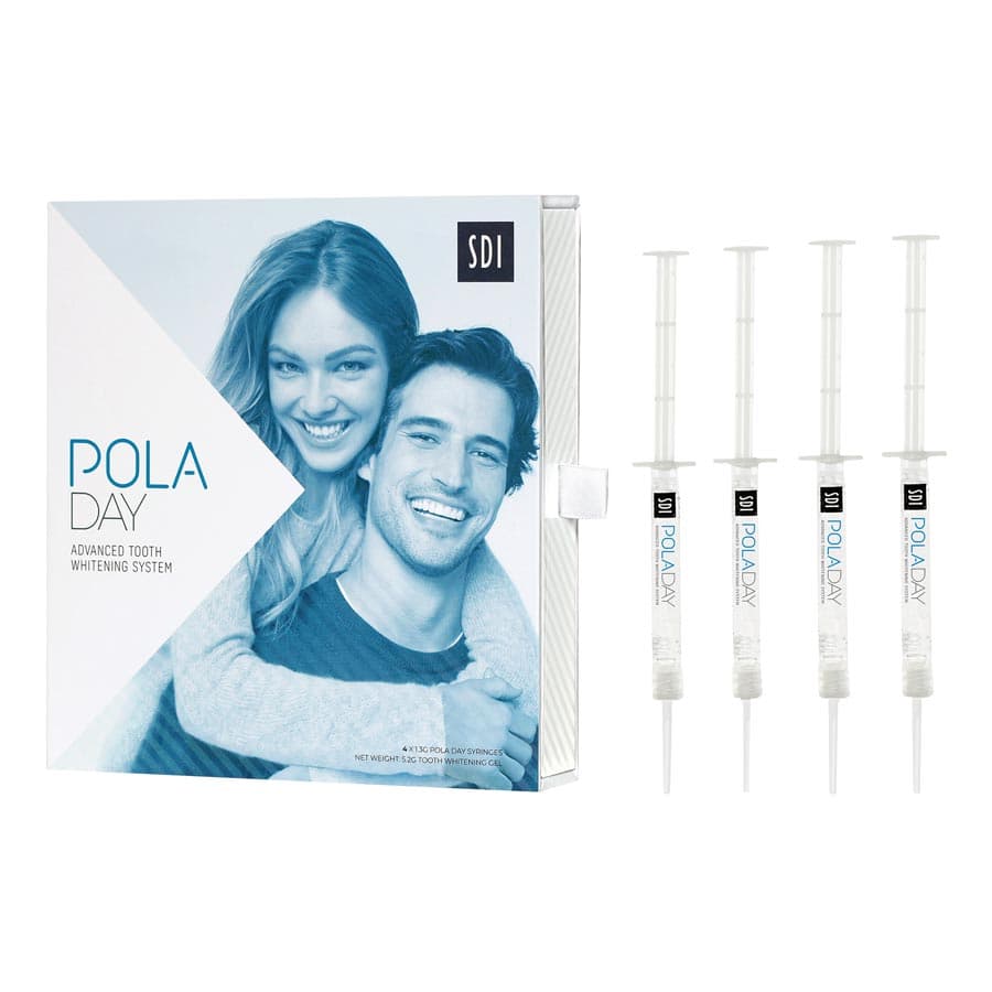 Pola Day Tooth Whitening System, 7.5% Hydrogen Peroxide, Mini Kit, 4 x 1.3 g Syringes, Spearmint, 7700102 thumbnail 6