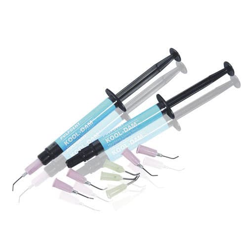 Kool-Dam Light-Cure Heatless Liquid Dam & Block-Out Resin Intro Kit, 2 x 3 mL Syringes + 20 Applicator Tips thumbnail 11