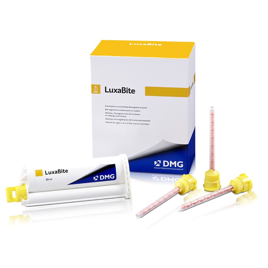LuxaBite Rigid Bisacryl Bite Registration Material Refill Kit, Blue, 50 ml Cartridge with 15 Automix Tips, 1 Kit, 110560 thumbnail 6