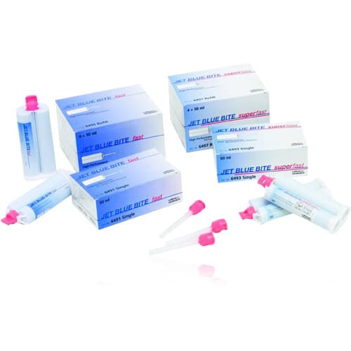 Coltene Jet Blue Bite Bite Registration Vinylpolysiloxane, Super Fast Set, 50 mL Cartridge, Single Pack (C6493) thumbnail 3