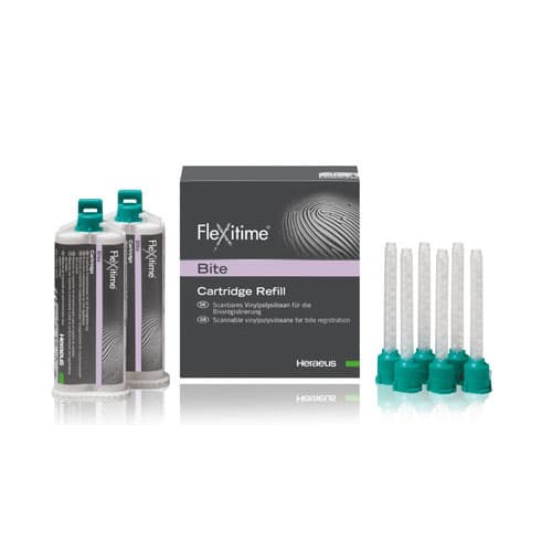 Kulzer Flexitime Bite Fast Set Cartridge Refill, 2 x 50 mL Cartridges with 6 Mixing Tips, 50066038 thumbnail 5