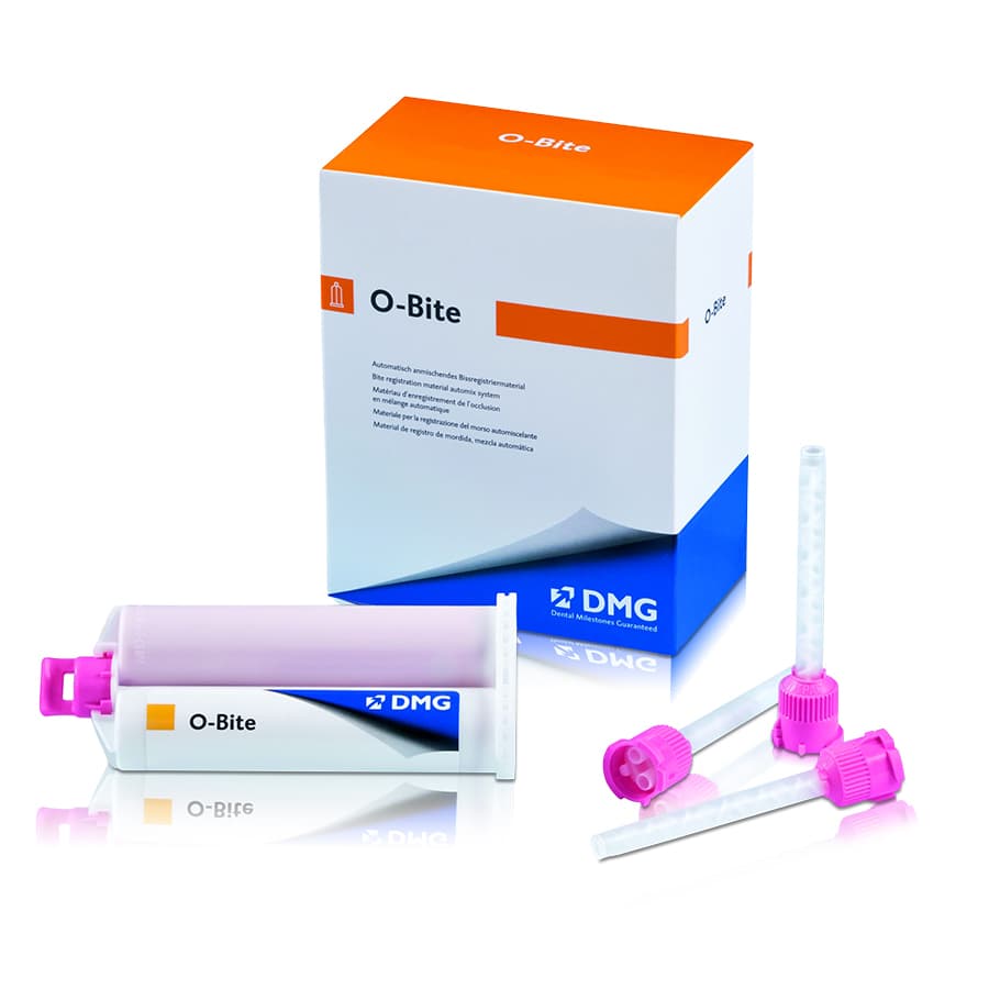 DMG O-Bite VPS Bite Registration Material Refill Kit, Fast Set, Orange, 4 x 50 mL Cartridges + 15 Automix Tips, 999765 thumbnail 6
