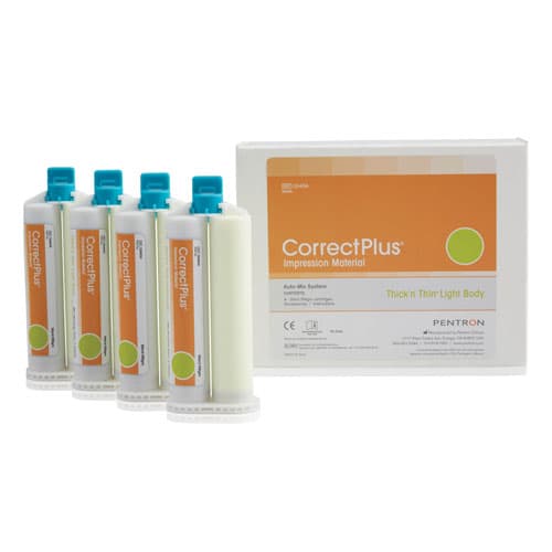 Correct Plus Thick'n Thin Light Body Hydrophilic Vinyl Polysiloxane Impression Material, Regular Set, 50 ml Cartridges, 32/Pack, Q34GC thumbnail 4