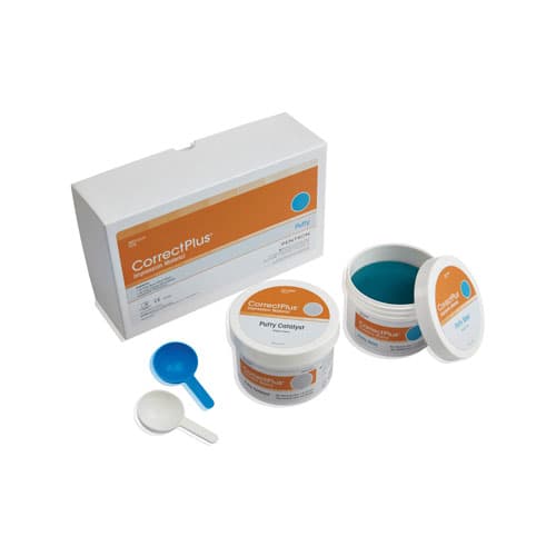 Correct Plus Putty Hydrophilic Vinyl Polysiloxane Impression Material, Base & Catalyst, 2 x 230 mL Jars, Unflavored, Q34H thumbnail 5