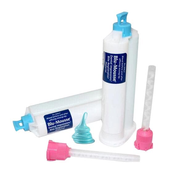 Blu-Mousse VPS Bite Registration Material, Super-Fast (30-Second Set), Scent-Free, 50 ml Split Cartridge, 2/Pk, S457S thumbnail 10