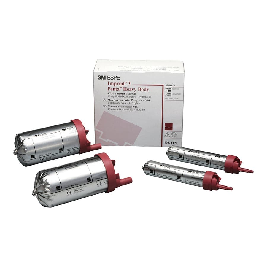 3M Imprint 3 Penta Heavy Body VPS Impression Material Refill, 2 x 300 mL Base & 2 x 60 mL Catalyst, 10771PH thumbnail 8