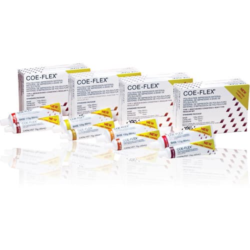 GC America COE-FLEX Lead-Free Polysulfide Impression Material, Injection Type (Light Body), Standard Pack, 90 mL Base / 45 mL Catalyst / 13-15 mL Adhesive, #131003 thumbnail 11