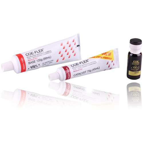 COE-FLEX Standard Package Heavy Body, Lead-Free Polysulfide Impression Material, 90ml Base/45ml Catalyst/15ml Adhesive, #131004 thumbnail 11
