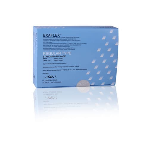 GC America Exaflex Hydrophilic VPS Impression Material, Regular Body, Standard Pack, Blue, 74 mL Base & 74 mL Catalyst, 138901 thumbnail 5