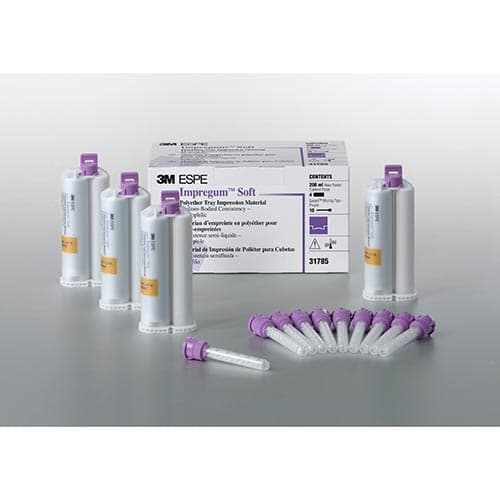 Impregum Garant Soft Polyether Impression Material, Medium Body, Tray Refill, Mint, 4 x 50 mL Cartridges, 10 Mixing Tips, 31785 thumbnail 5