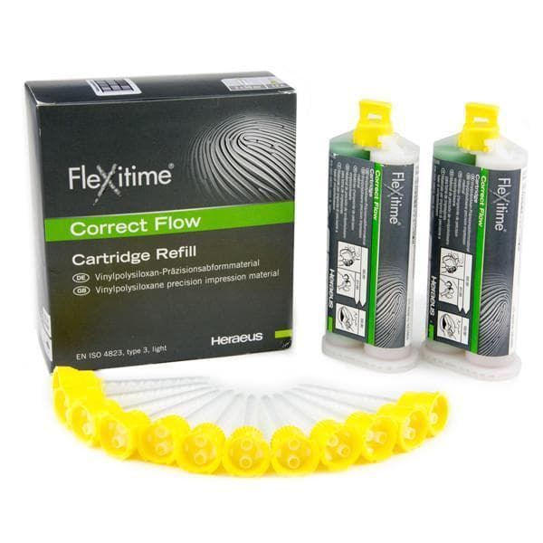 Kulzer Flexitime Correct Flow VPS Impression Material Refill, 50 mL Automix Cartridges, 2/Pk with Mixing Tips, 50034806 thumbnail 5